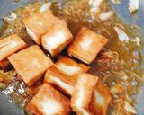 Hình bước làm 2 của món Tàu hủ chiên giấm đường (món chay)