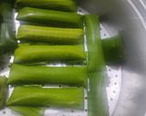 Foto langkah ke 5 dari resep Kue Lepat Pisang Isi Unti Kelapa dan Nangka.