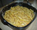 Tepsis rakott zöldbab házi konzervból air fryerben sütve recept fázis 9 fotója
