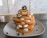 Une image de l'étape 7 de Melon « tour de pise » à la menthe fraîche et mozzarella di buffala.