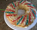 Foto del paso 13 de la receta: 👑Roscón de Reyes relleno de crema y frosting de turrón 👑