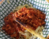 Foto del paso 6 de la receta: Tagliatelle en salsa boloñesa con soja texturizada