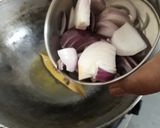 A picture of step 1 of Chickpea rice.