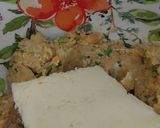 A picture of step 4 of Rice & Potatoes kabab.