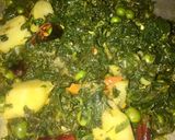 A picture of step 6 of Mix Palak sbzi.