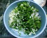 Cabbage, Onion and Spring Onion Pakoras recipe step 1 photo