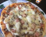 Foto langkah ke 6 dari resep Pizza bbq beef cheese.