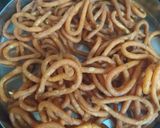 A picture of step 7 of Chegodi / Andhra style hand murukku.