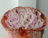 Foto langkah ke 31 dari resep Flaxseeds Ubi Ungu Swirl Sourdough Bread.