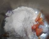 A picture of step 1 of Besan ka chilla.