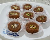 A picture of step 7 of Kunafa Mabrouma with Mixed Nuts.