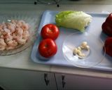 Foto del paso 1 de la receta Ensalada tibia de Primavera con Gambas