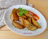 Foto langkah ke 5 dari resep Potato Wedges Panggang Teflon.