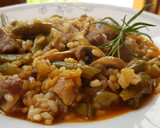 Foto del paso 10 de la receta: Arroz con Cordero, Judías Verdes y Champiñones