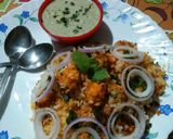 A picture of step 6 of Paneer Biryani.
