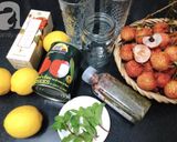 Hình bước làm 1 của món Trà Vải Hoa Hồng