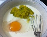 Hình bước làm 2 của món Pancake bí đỏ
