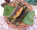 Foto langkah ke 7 dari resep Pepes Nasi Jamur Bakar.