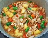 A picture of step 7 of Sweet and Sour Pork.