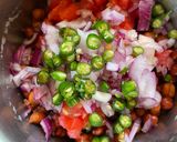 A picture of step 3 of Chana Salad.
