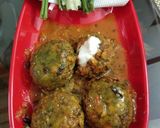 A picture of step 10 of Palak kofta curry.