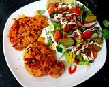 A picture of step 8 of My Marinated Chilli pork loin steaks with Red Pepper.#Mainmeal.