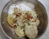A picture of step 1 of Crispy cheesy walnut lollipops.