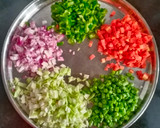 A picture of step 1 of Vegetable Fried Rice.
