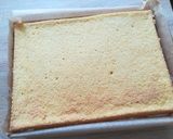 Tort kwadratowy z kolorowymi rozetkami krok przepisu 5 zdjęcie