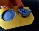 A picture of step 2 of Blue berry chocolate modak.
