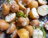 A picture of step 9 of Crispy cheese potato (baby potato with cornflour).