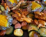 Sheet pan barbecue chicken and sausage recipe step 5 photo