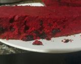 A picture of step 7 of Red velvet cake with dry mixed fruits.