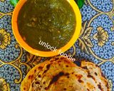 A picture of step 7 of Corn Palak Spinach.