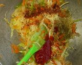A picture of step 2 of Chappati pizza.