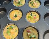 A picture of step 6 of Oven Baked Omelette Muffins - Pancetta, Leek and Broccoli.