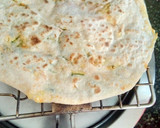 A picture of step 3 of Paneer roti.