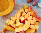 Foto del paso 2 de la receta: Puré vegano de calabaza y castañas al aceite de perejil