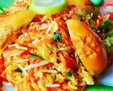 A picture of step 18 of Egg biryani.
