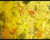 A picture of step 7 of Vegetable rice.