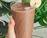 Hình bước làm 3 của món Sinh tố chuối socola đậu nành