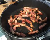 Une image de l'étape 4 de Haricots bicolores au chorizo,lard et poivrons grillés.