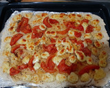 Foto del paso 6 de la receta: Focaccia con tomate, queso y albahaca