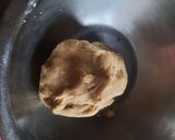 A picture of step 2 of Makka flour mathri.