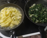 Foto del paso 5 de la receta: Tortilla de espinacas patatas cebolla y ajo