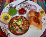 A picture of step 9 of Pav Bhaji.