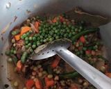 A picture of step 3 of Tuvar Biryani.