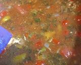 A picture of step 3 of Jambalaya.