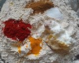 A picture of step 3 of Arrowroot mix thalipeeth with white butter.