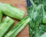A picture of step 1 of Sponge gourd kadayal.